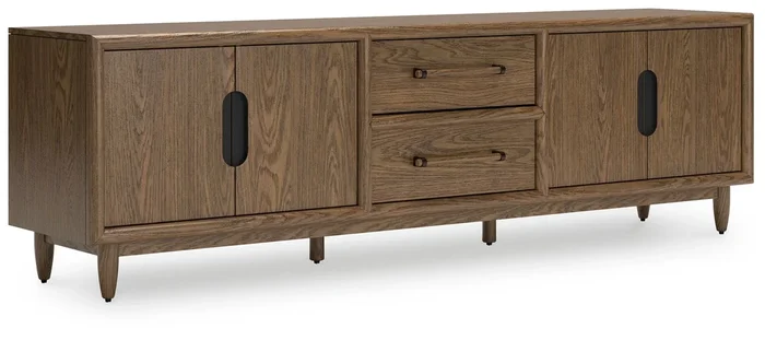 Roanhowe – Extra Large TV Stand – Brown