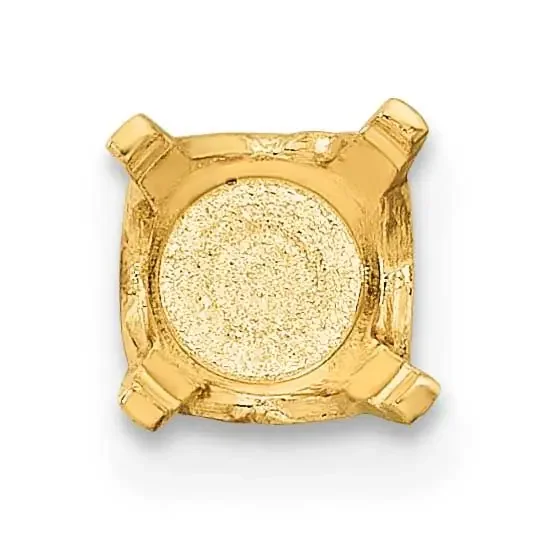 Round 4-Prong Closed Back .02Ct. Setting 14k Gold YG110-2