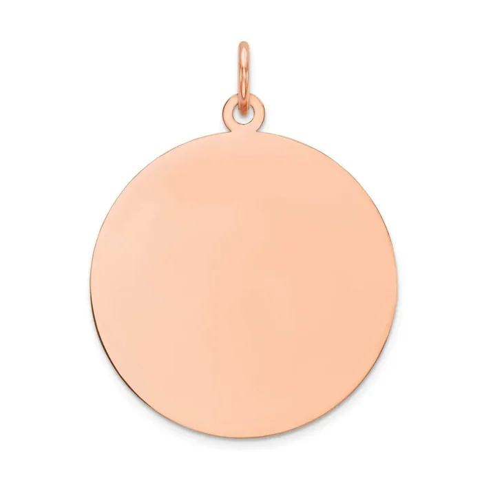 Round Disc Charm 14k Rose Gold XRM539/11
