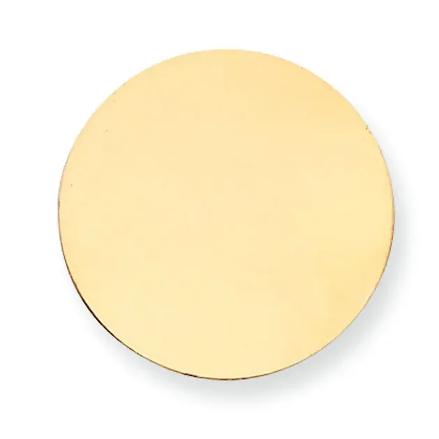Round Stamping 14k Yellow Gold YG1016