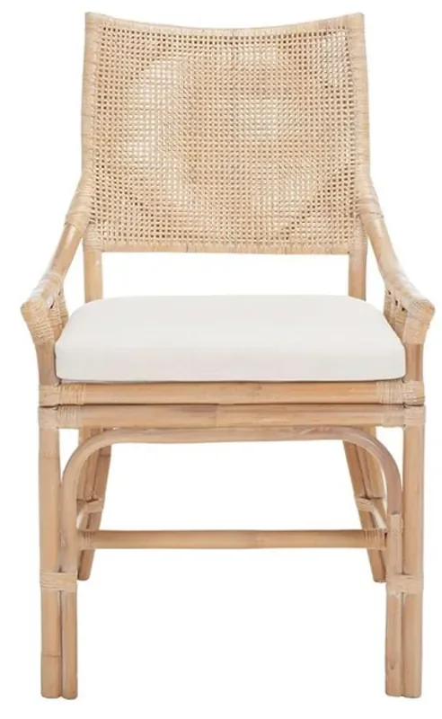 Safavieh – Donatella Chair – Natural – White Washed – SEA4012A