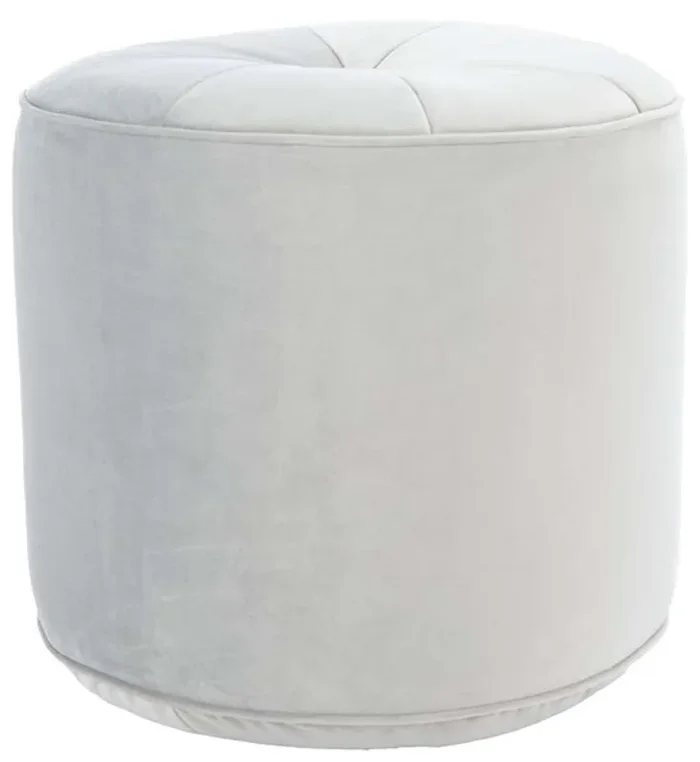 Safavieh – Hawkem Cylinder Ottoman – Light Grey – OTT4502B