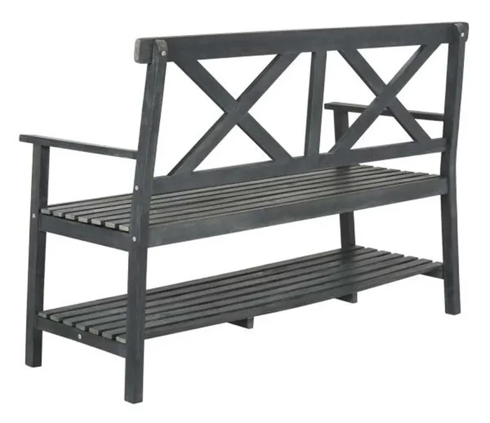 Safavieh – Mayer 2 Seat Bench – Dark Slate Gray – PAT6744C