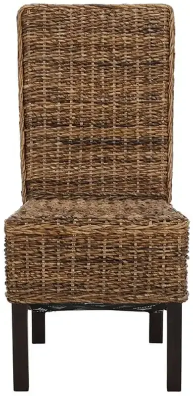 Safavieh – Pembrooke Side Chair – Banana Natural – Dark Brown (Set of 2) – FOX6520A-SET2