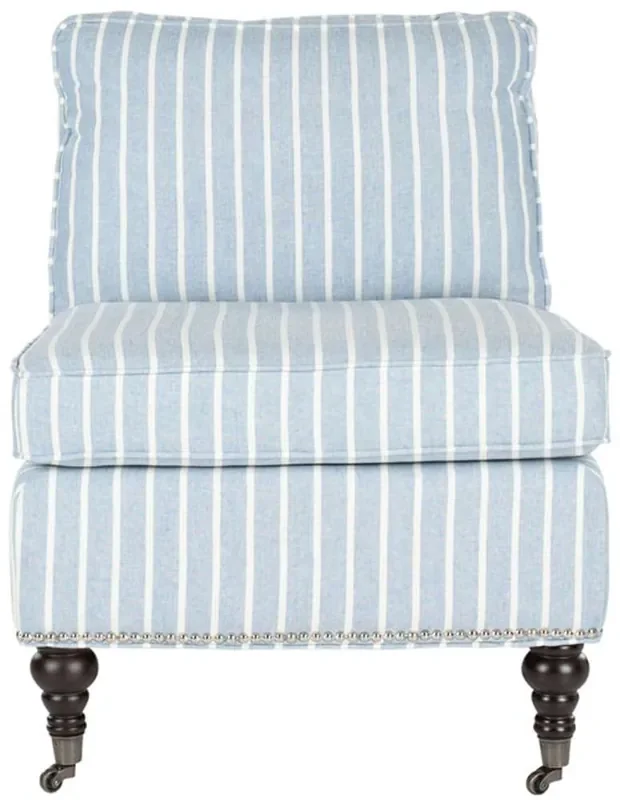 Safavieh – Randy Slipper Chair – Blue – White – MCR4584G