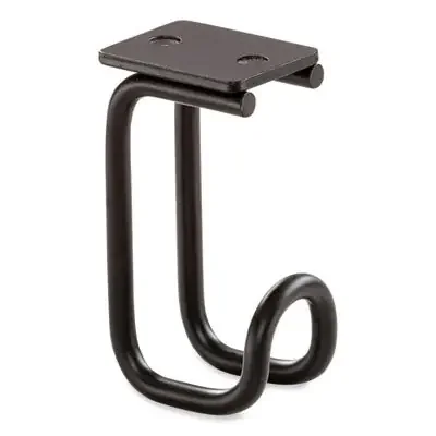 Safco® Table Hooks, 1.25 x 1.75 x 3.25, Black, 24/Pack