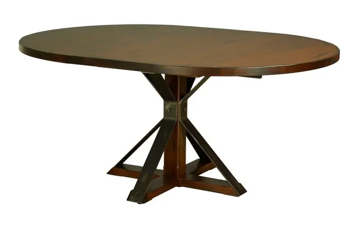 Saloom Furniture – Cambridge Extension Dining Table 60 x 80 x 29 in Walnut – MAWO-6060-1-CAM-Walnut-G