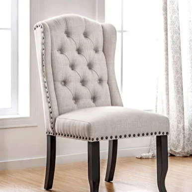 SANIA Wingback Chair, Beige (2/CTN) / CM3324BK-SC-2PK