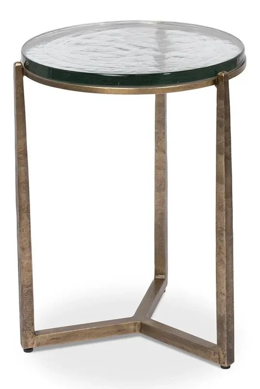 Sarreid Ltd – Dorsey Round Side Table – BRONZE – 53948