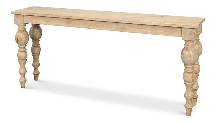 Sarreid Ltd – Jocelyn Console Table – NATURAL – 53663