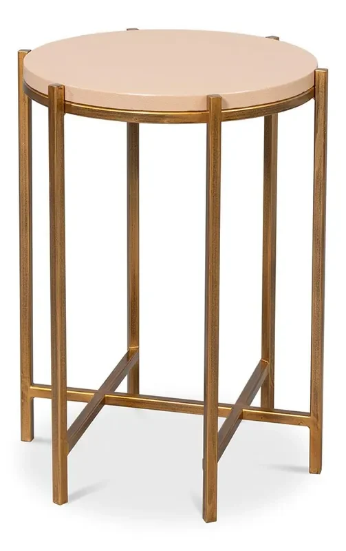 Sarreid Ltd – Spence Side Table, Mushroom – 54006-5