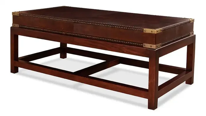 Sarreid Ltd – Winchester Coffee Table – Brown – 30842