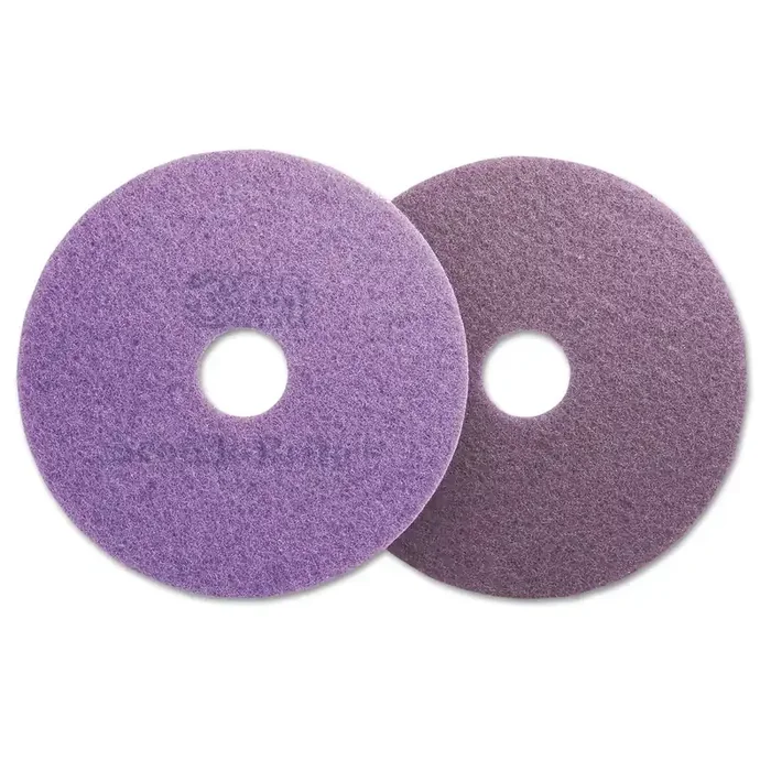 Scotch-Brite™ Diamond Floor Pads, 20″ Diameter, Purple, 5/carton