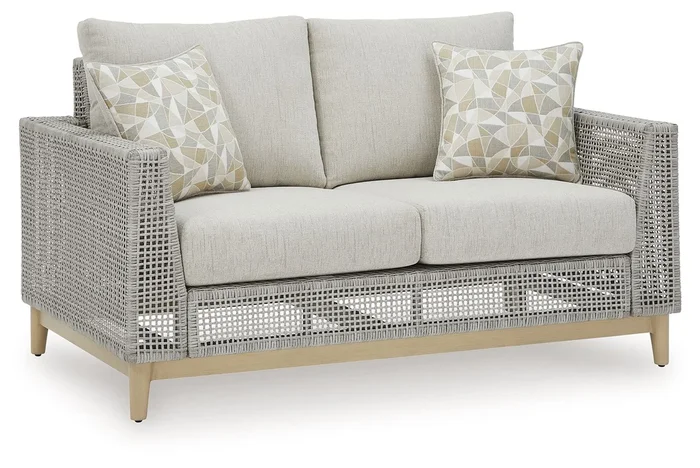 Seton Creek – Loveseat With Cushion – Gray
