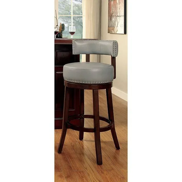 SHIRLEY Dark Oak/Gray 24″ Bar Stool
