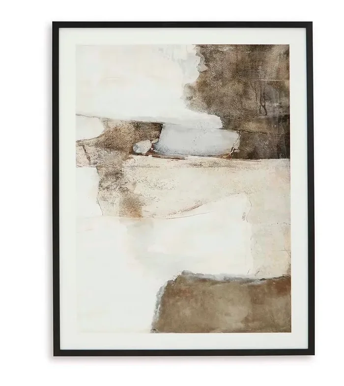 Signature Design by Ashley – Aldricton Wall Art in Brown/White – A8000406