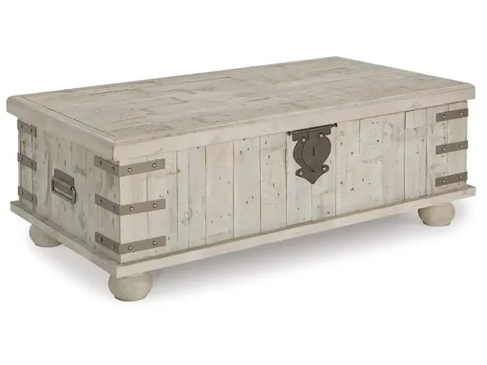 Signature Design by Ashley – Carynhurst Lift Top Cocktail Table in White – T757-9