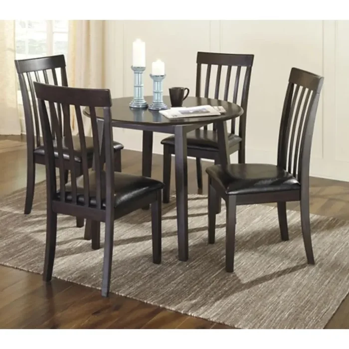 Signature Design by Ashley – Hammis Dining Table And 4 Chairs in Dark Brown