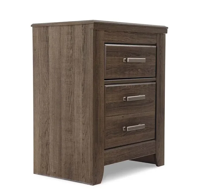 Signature Design by Ashley – Juararo Two Drawer Night Stand in Dark Brown – B251-92