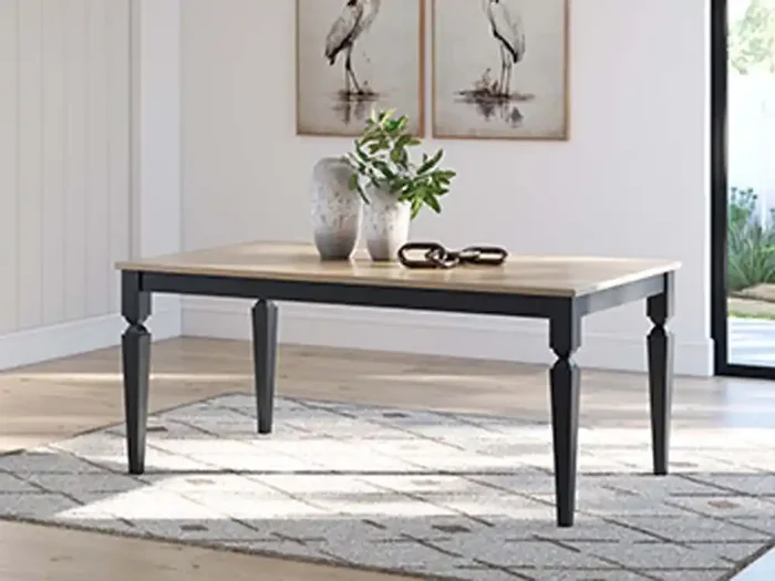 Signature Design by Ashley – Plazaton Rectangular Dining Room Table in Black – D591-25