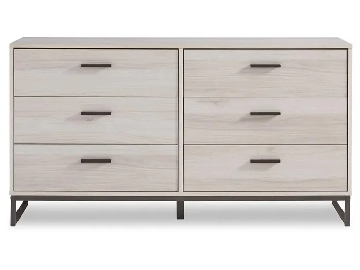 Signature Design by Ashley – Socalle Six Drawer Dresser in Natural – EB1864-231