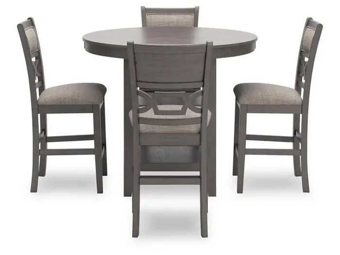Signature Design by Ashley – Wrenning Drm Counter Table (Set of 5) in Gray – D425-223