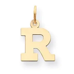 Small Block Initial R Charm 14k Gold YC664R