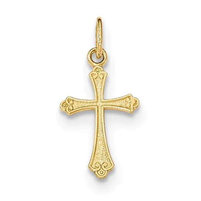 Small Cross Pendant 14k Gold Polished XR1461