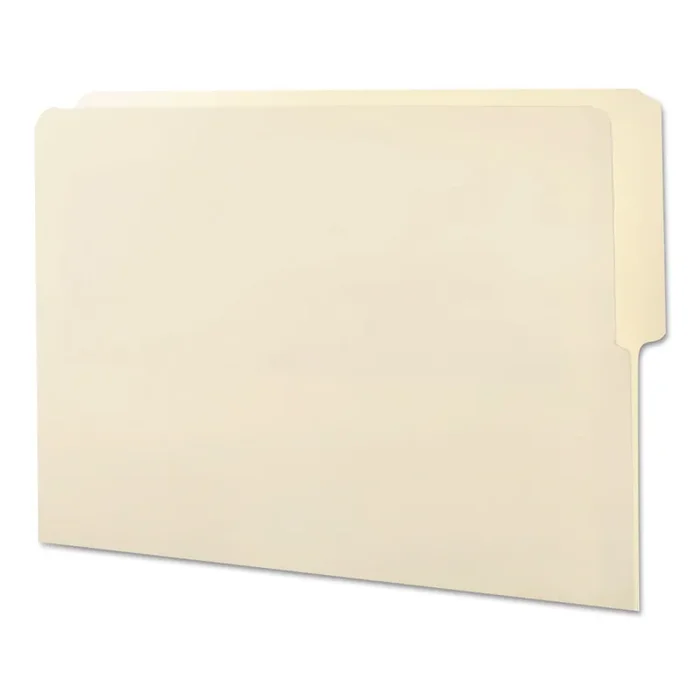 Smead Heavyweight Manila End Tab Folders, 9″ High Front, 1/2-Cut Tabs Top, Letter Size, 0.75″ Expansion, Manila, 100/Box
