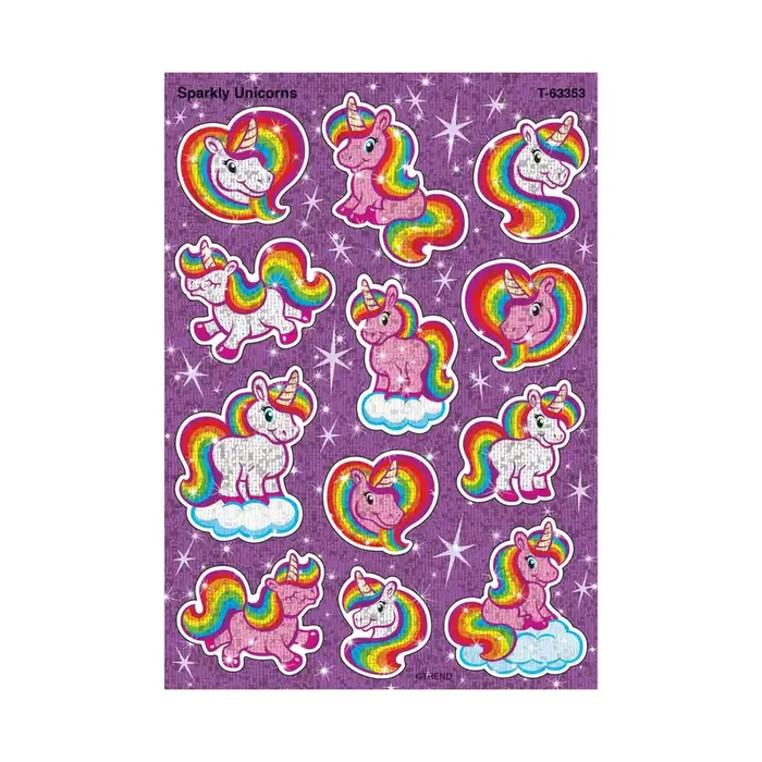 Sparkly Unicorns Sparkle Stickers® – Large