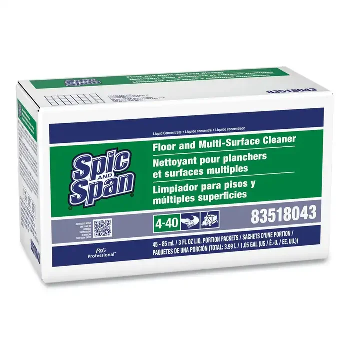 Spic and Span® Liquid Floor Cleaner, 3 Oz Packet, 45/carton