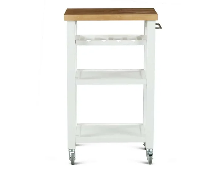 Steve Silver – Belden Kitchen Cart – White – BD150CKW