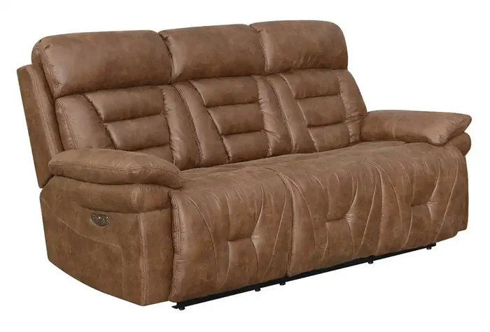 Steve Silver – Brock Dual-Power Reclining Sofa, Cinnamon – BK900S