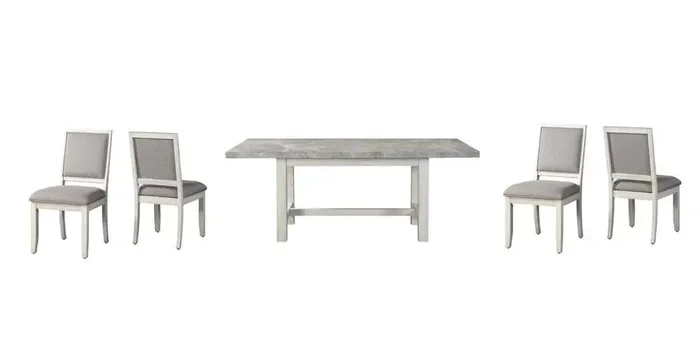 Steve Silver – Canova 5pc Dining Set Gray Marble – CV500-5PC