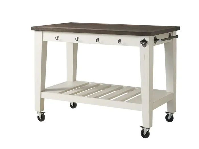 Steve Silver – Cayla Two Tone Kitchen Cart – CY400CKW