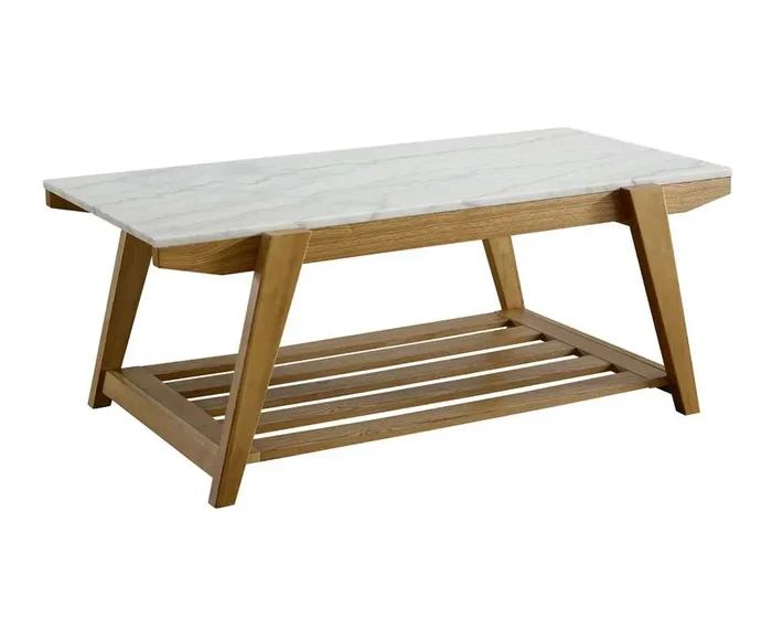 Steve Silver – Celeste White Marble Top Coffee Table – CE400C
