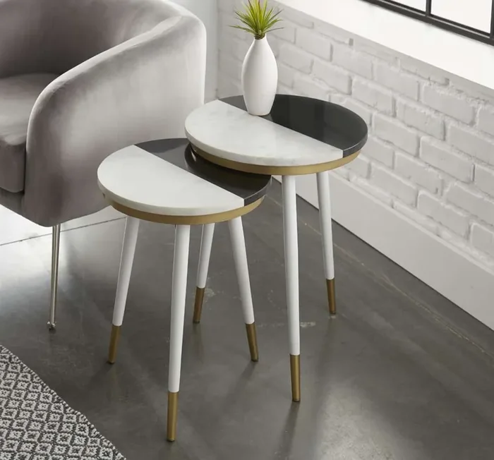 Steve Silver – Taj Marble Top Nesting Tables – TJ2000