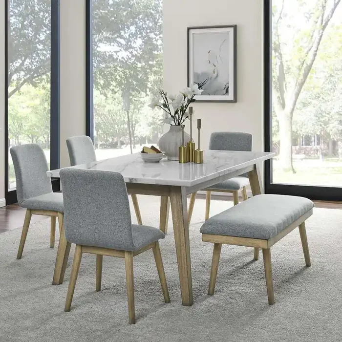 Steve Silver – Vida 6Pc Dining Set – VD500-BN-6PC