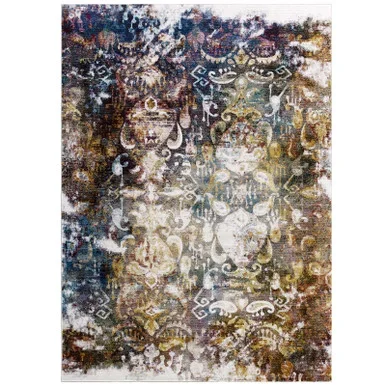 Success Jayla Transitional Distressed Vintage Floral Moroccan Trellis 8×10 Area Rug / R-1160-810