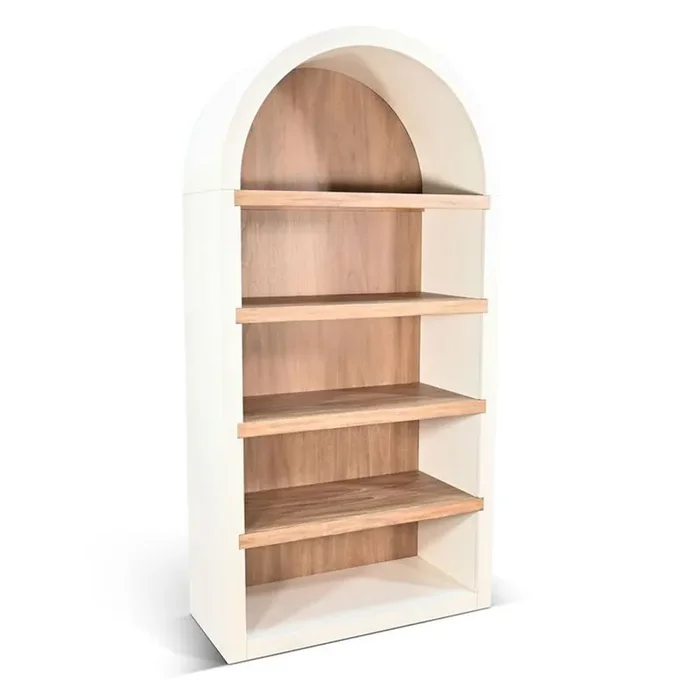 Sunny Designs – Logan Arched Bookcase – White – 2150MO