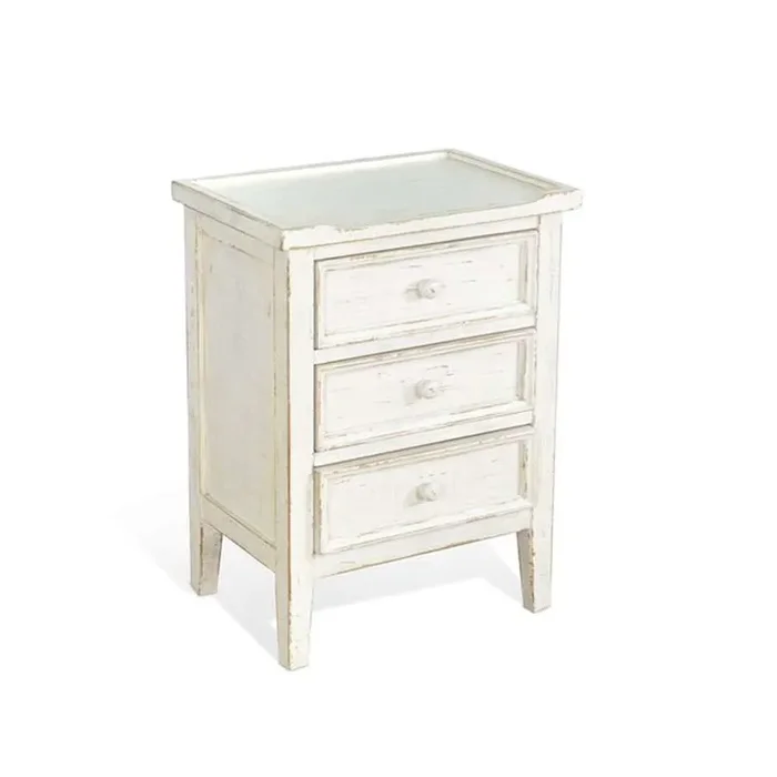 Sunny Designs – Marina – White Sand End Table – 2080WS