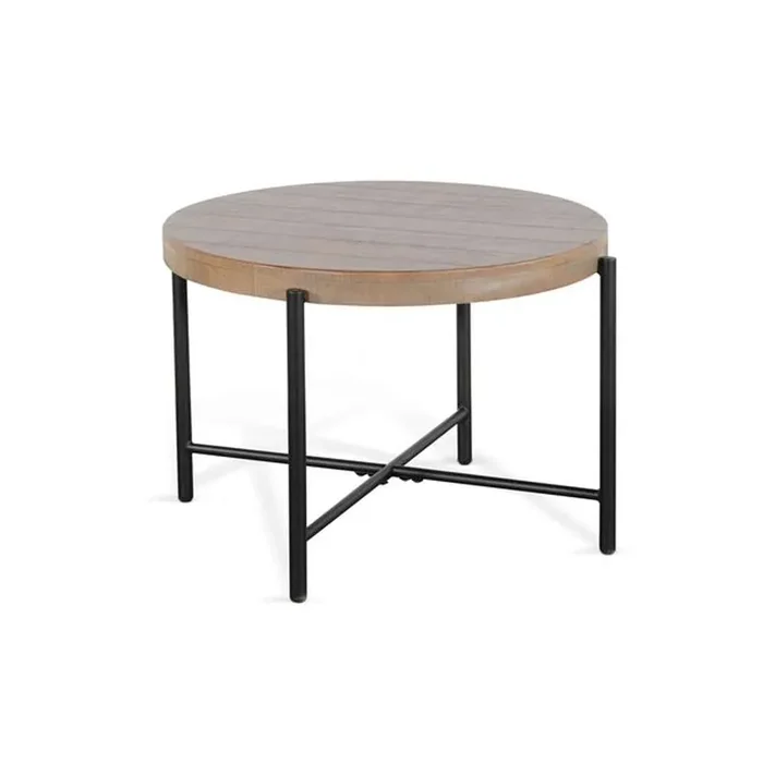 Sunny Designs – Round 28in Distressed End Table – 3161WB-E_CLOSEOUT