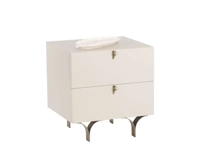 Sunpan – Celine Nightstand Small – Cream – 105397