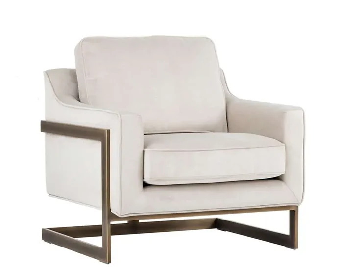 Sunpan – Irongate Kalmin Lounge Chair – Piccolo Prosecco – 102770