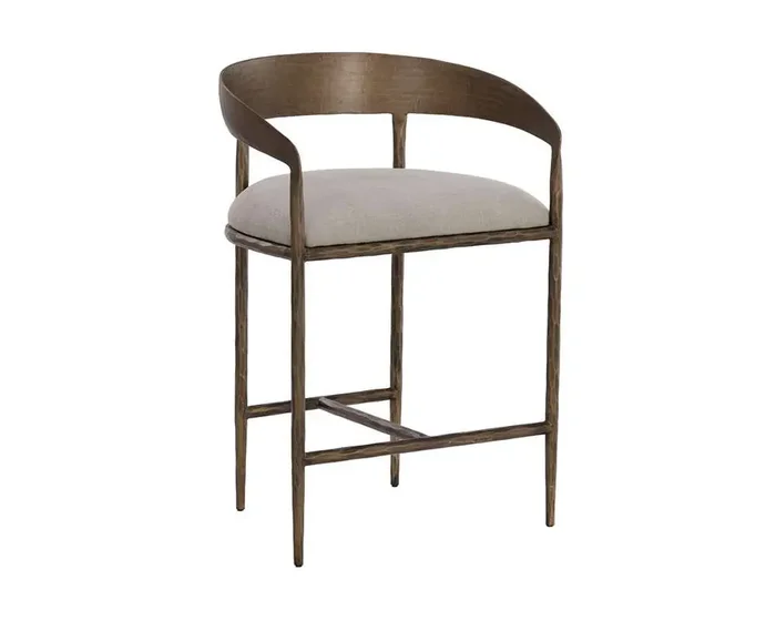 Sunpan – Zanatta Counter Stool – Zenith Taupe Grey – 110614