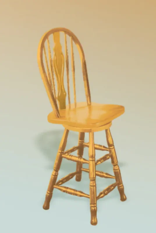 Sunset Trading – 24in Keyhole Barstool in Light Oak Finish – DLU-B124-24-LO