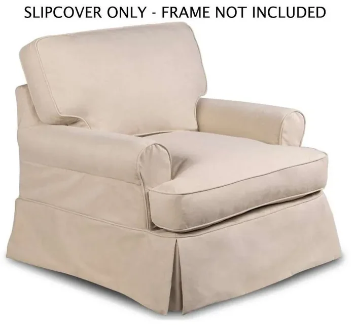 Sunset Trading – Horizon Slipcover for T-Cushion Chair – Performance Fabric – Tan – SU-117620SC-391084
