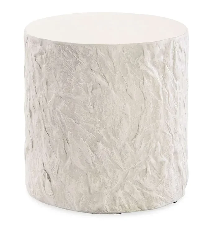 Sunset West – Bazaar Antique Stone Round End Table – Stone – SW6204-SRET