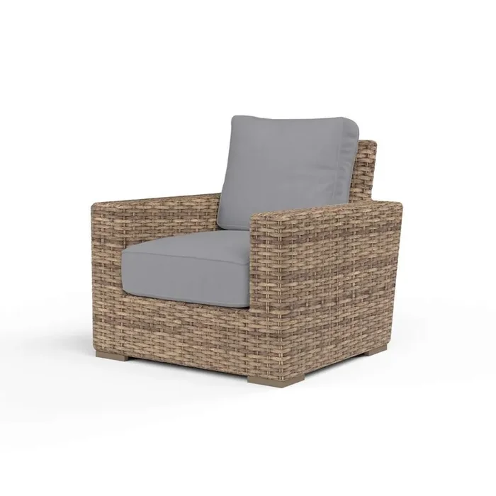 Sunset West – Havana Club Chair in Canvas Granite w/ Self Welt – SW1701-21-5402