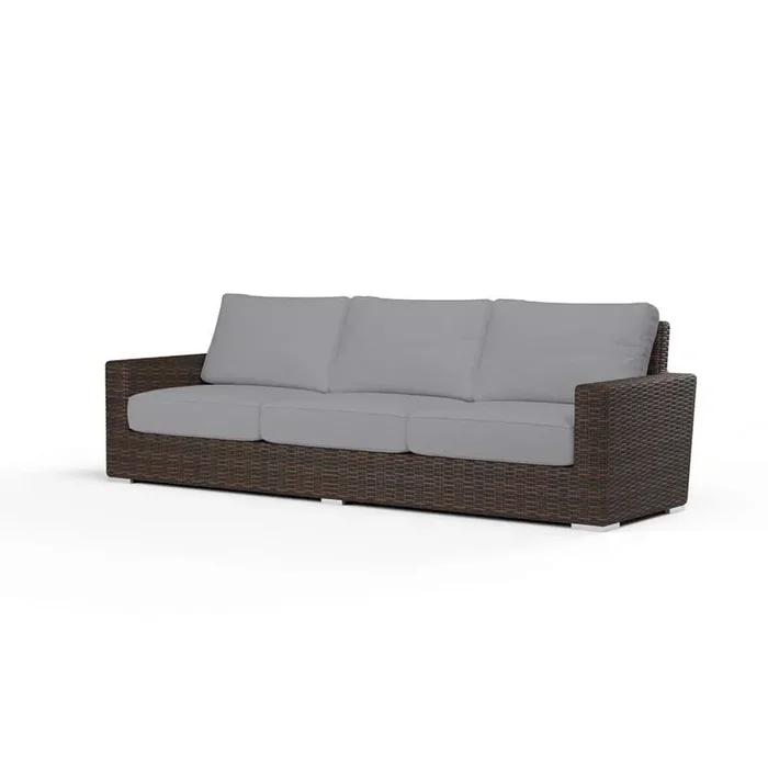 Sunset West – Montecito Sofa in Canvas Granite w/ Self Welt – SW2501-23-5402